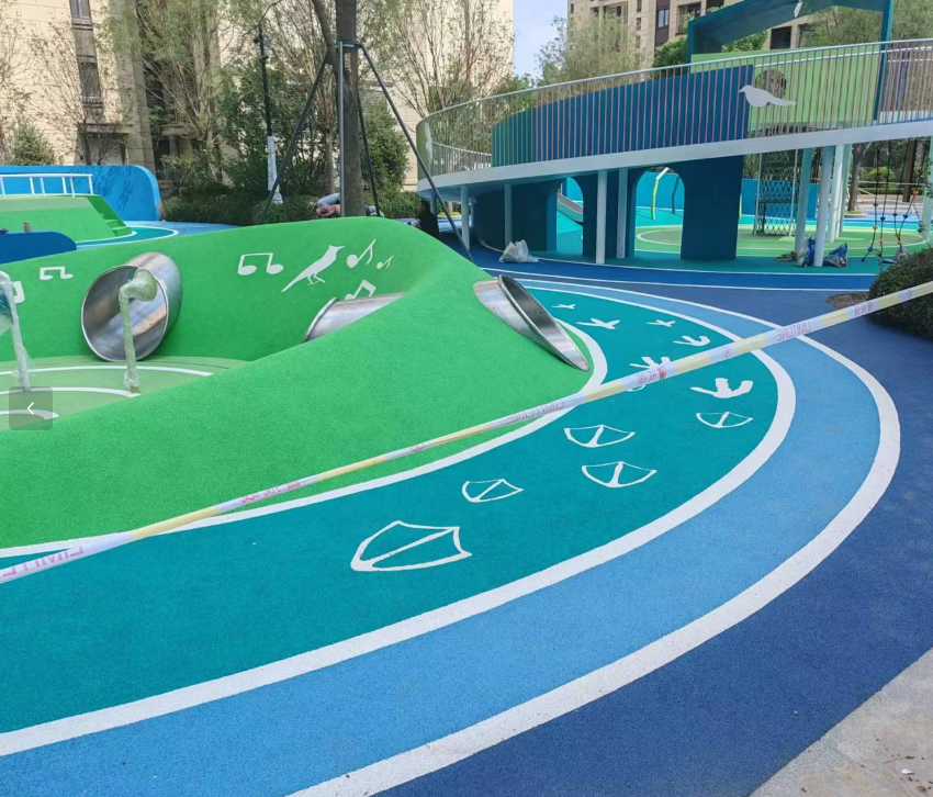 兒童游樂場(chǎng)塑膠地板實(shí)景圖17