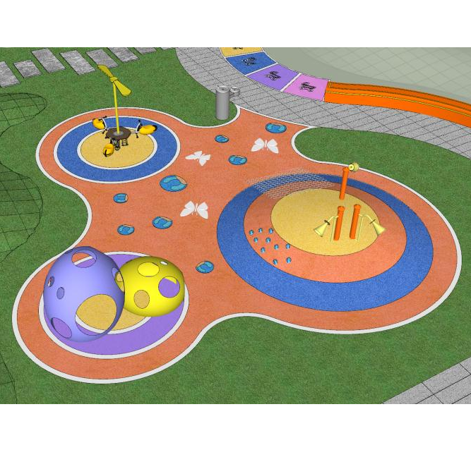 兒童游樂場塑膠地板實景圖5