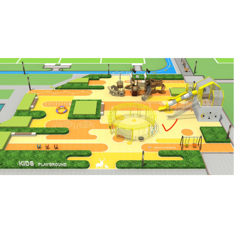 兒童游樂場(chǎng)塑膠地板實(shí)景圖11